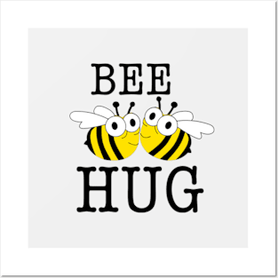 Bee Hug Illustration Posters and Art